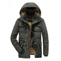 Premium Fleece Fur Hooded Parka