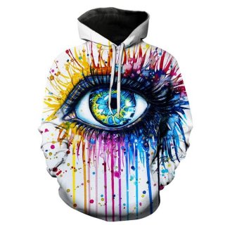 Rainbow Eye 3D Print Hoodie Rainbow Eye 3D Print Hoodie