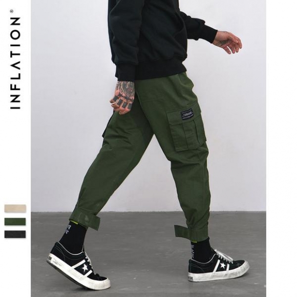 W7567 Ankle Strap Cargo Pants