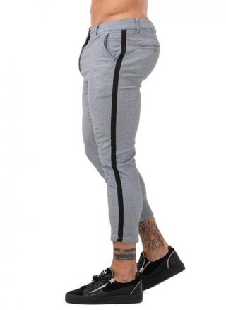 7354 Grey Skinny Side Stripe Chinos 7354 Grey Skinny Side Stripe Chinos