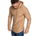 Premium Pleated Sleeve Long Fleece Hoodie Premium Pleated Sleeve Long Fleece Hoodie