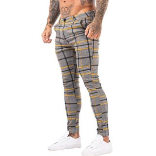 7397 Plaid Pattern Skinny Fit Chinos 7397 Plaid Pattern Skinny Fit Chinos