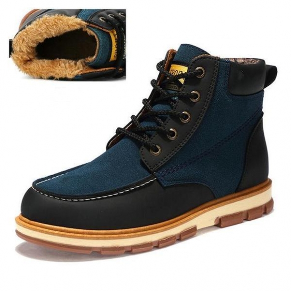 Premium Leather Fur Lined Ankle Boots - 3 Colors