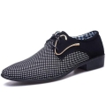 Modern Italian Style Leather Derby Shoes