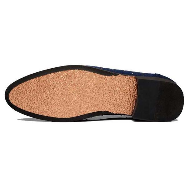 Luxury Leather Rivet Slip-On Shoes