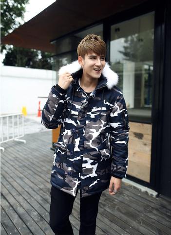 camouflage parka